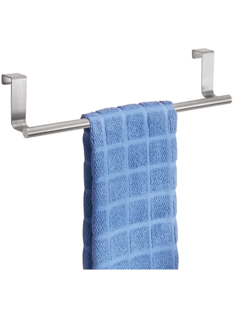 Multi-Functional Over-the-Door Towel Bar – Space-Saving Design for Kitchen, Bathroom & Living Room – Perfect for Hand Towels, Kitchen Towels & Bath Towels – Rust Resistant Stainless Steel - Image 1